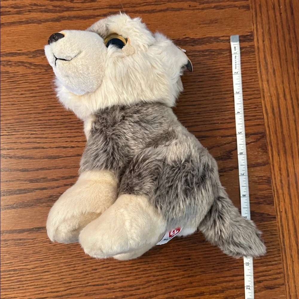 Ty Wild stuffed animal wolf named Rocky with tags